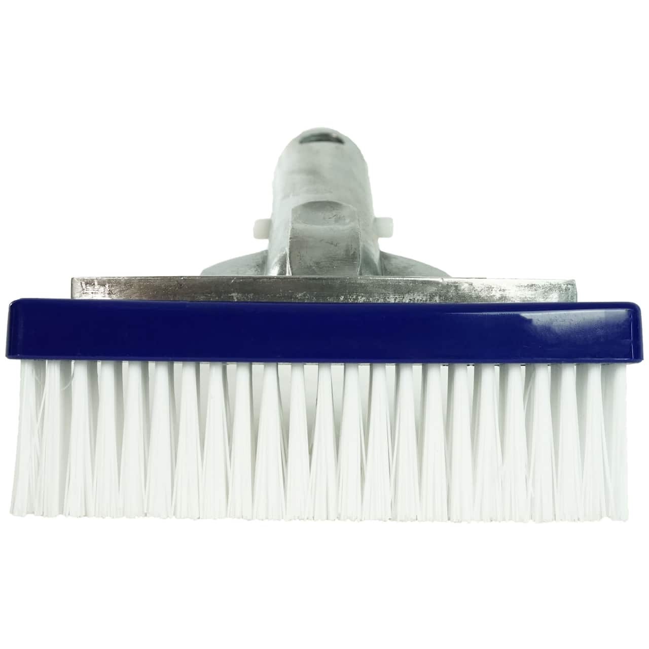 Pool Central 5.5" Blue Swimming Pool Bristle Brush Head with Handle